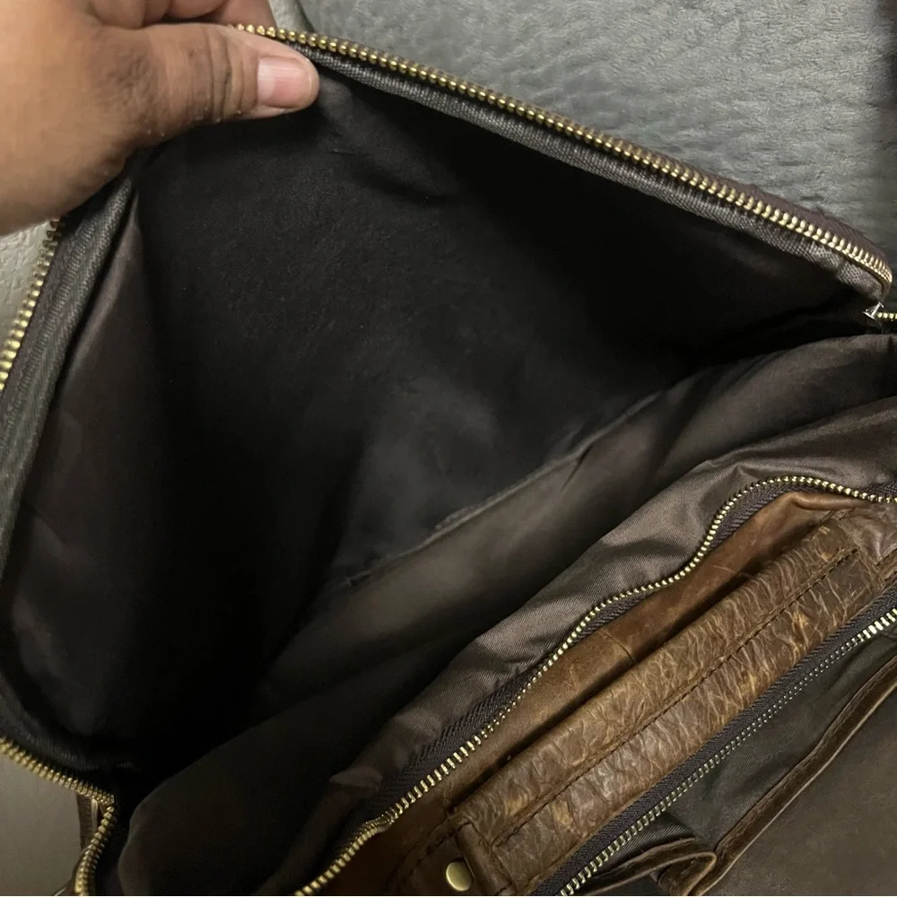 Vintage Mersq Leather Messenger Bag